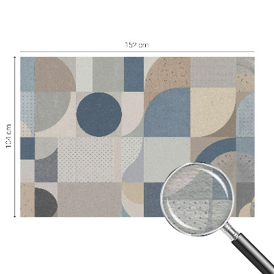 Foto tapeta za spavaću sobu s geometrijskim mozaikom
