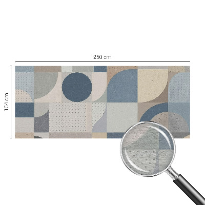 Foto tapeta za spavaću sobu s geometrijskim mozaikom