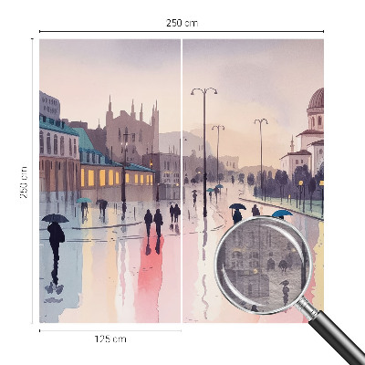 Visokokvalitetna fototapeta s motivom kišne šetnje