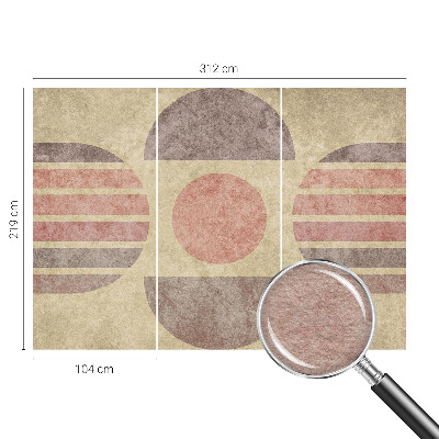Zidna dekoracija fototapeta s motivom geometrijskih oblika