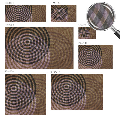 Moderna fototapeta s dizajnom hipnotizirajućih krugova