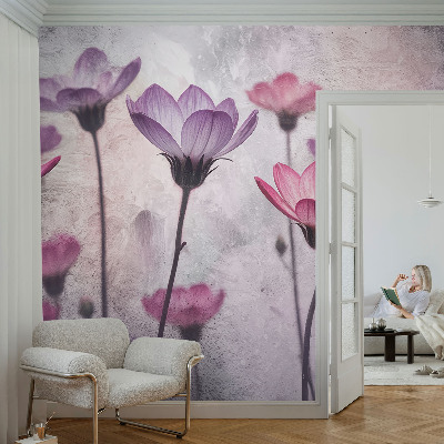 Visokokvalitetna fototapeta s motivom pastelnog cvijeća