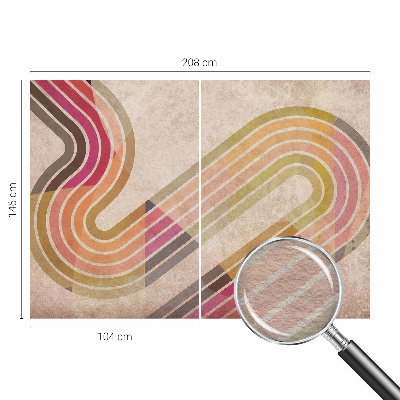 Zidna dekoracija fototapeta s motivom geometrijskih linija
