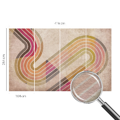 Zidna dekoracija fototapeta s motivom geometrijskih linija