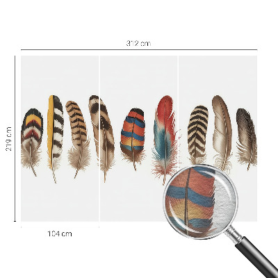 Vlies fototapeta Šareno perje