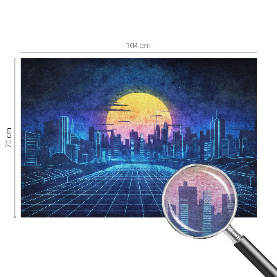 Fototapeta za spavaću sobu s futurističkim krajolikom