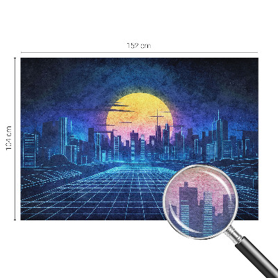 Fototapeta za spavaću sobu s futurističkim krajolikom