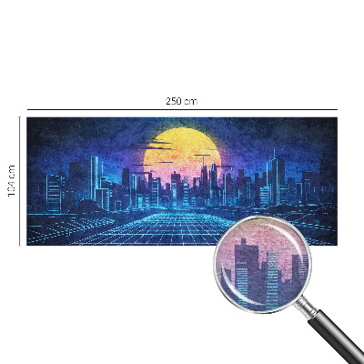 Fototapeta za spavaću sobu s futurističkim krajolikom
