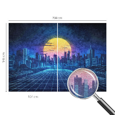 Fototapeta za spavaću sobu s futurističkim krajolikom