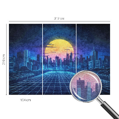 Fototapeta za spavaću sobu s futurističkim krajolikom