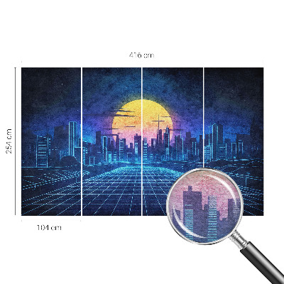 Fototapeta za spavaću sobu s futurističkim krajolikom