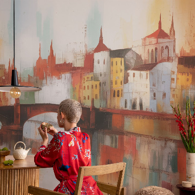 Foto tapeta za dnevni boravak s motivom gradskog krajolika