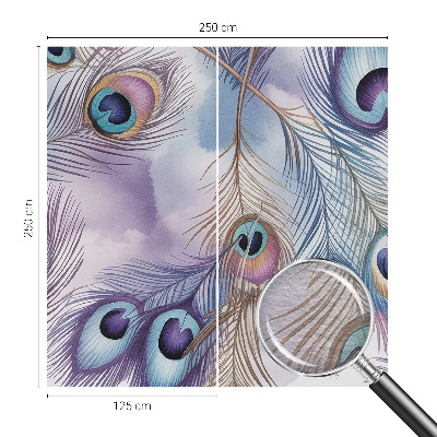 Flis fototapeta Paunovo perje
