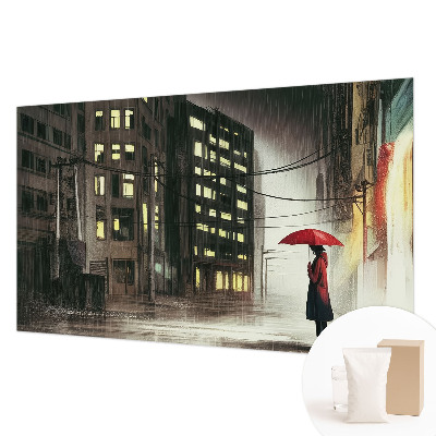 Foto tapeta po mjeri s motivom kišnog grada