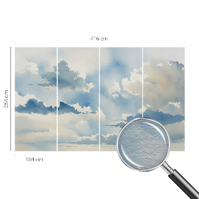 Fototapeta za spavaću sobu s motivom nebeskih oblaka