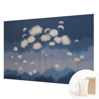 Foto tapeta po mjeri s motivom bijelih maslačaka