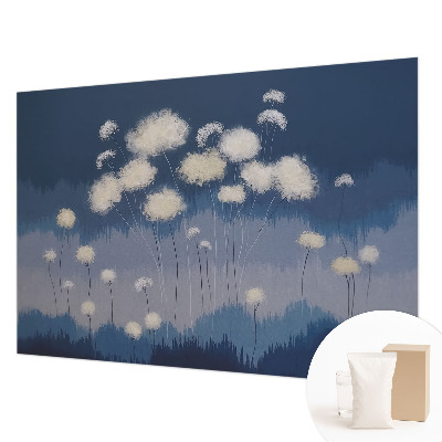 Foto tapeta po mjeri s motivom bijelih maslačaka