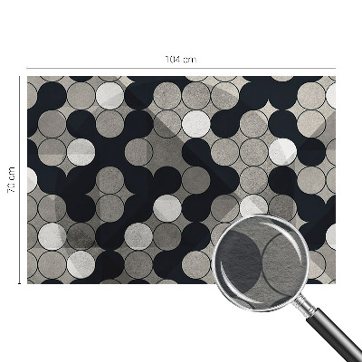 Fototapeta za dnevni boravak s motivom geometrijskih krugova