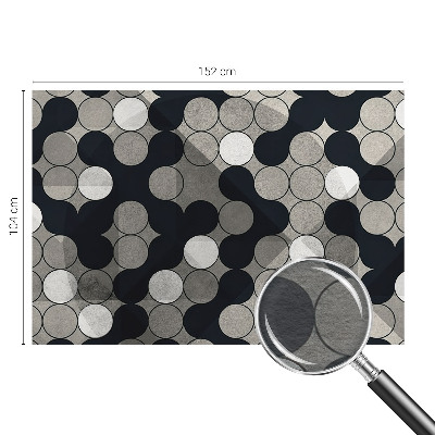 Fototapeta za dnevni boravak s motivom geometrijskih krugova