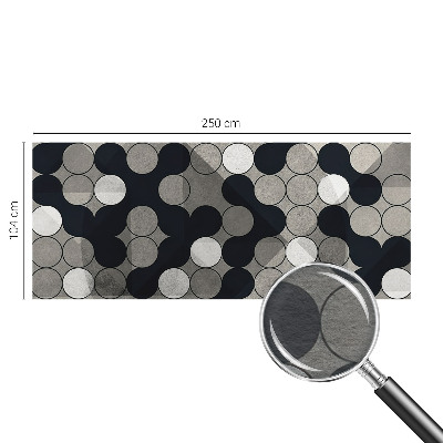 Fototapeta za dnevni boravak s motivom geometrijskih krugova