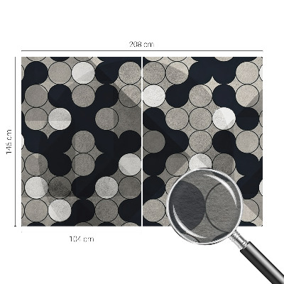 Fototapeta za dnevni boravak s motivom geometrijskih krugova