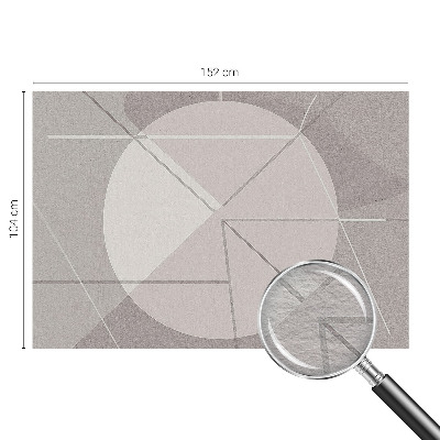 Fototapeta za spavaću sobu s motivom apstraktne geometrije