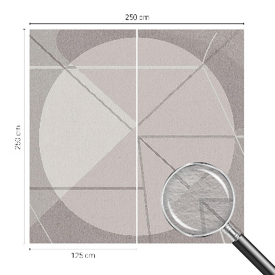 Fototapeta za spavaću sobu s motivom apstraktne geometrije