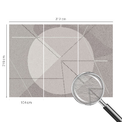 Fototapeta za spavaću sobu s motivom apstraktne geometrije