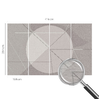 Fototapeta za spavaću sobu s motivom apstraktne geometrije