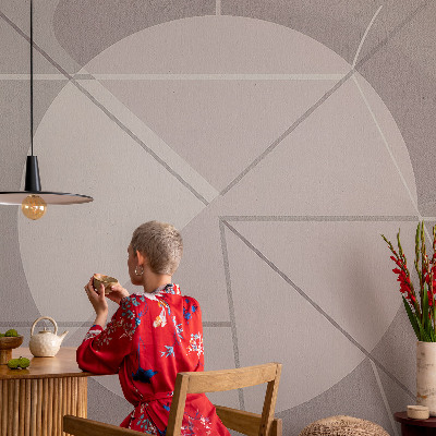 Fototapeta za spavaću sobu s motivom apstraktne geometrije
