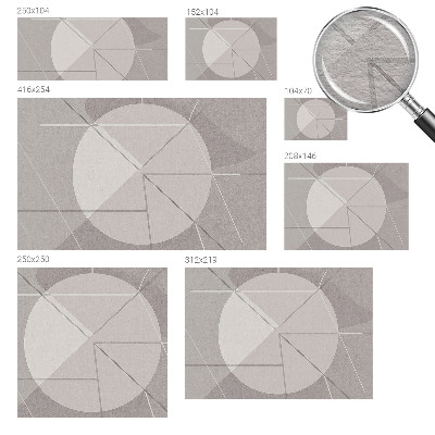 Fototapeta za spavaću sobu s motivom apstraktne geometrije