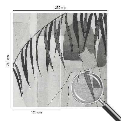 Flis fototapeta s motivom apstraktne palme