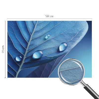 Fototapeta za spavaću sobu Plavi list