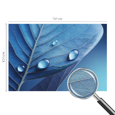 Fototapeta za spavaću sobu Plavi list