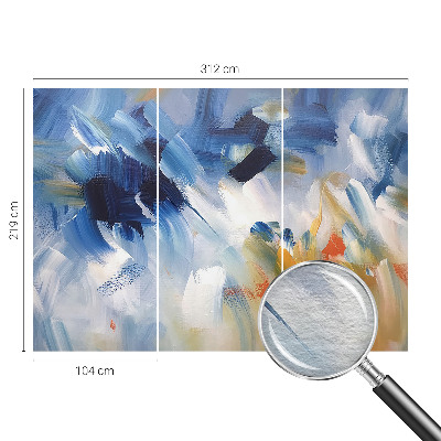 Vlies fototapeta s motivom šarenih poteza