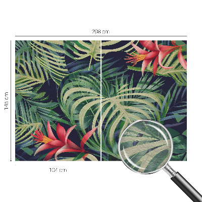 Fototapeta za dnevni boravak s motivom egzotičnih biljaka