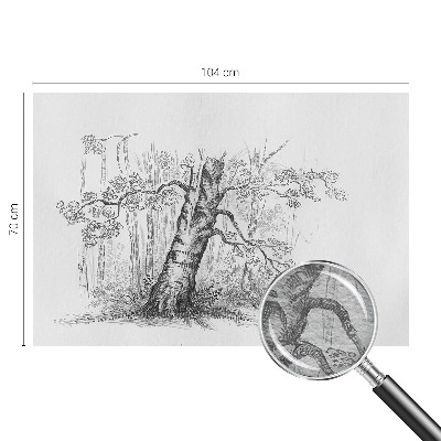 Premium fototapeta Šumsko drvo