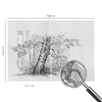 Premium fototapeta Šumsko drvo