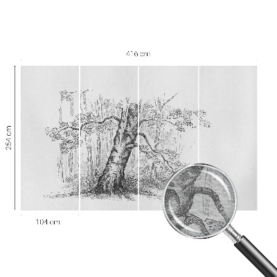 Premium fototapeta Šumsko drvo