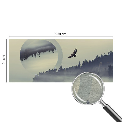 Foto tapeta za dnevni boravak s motivom šumskog krajolika
