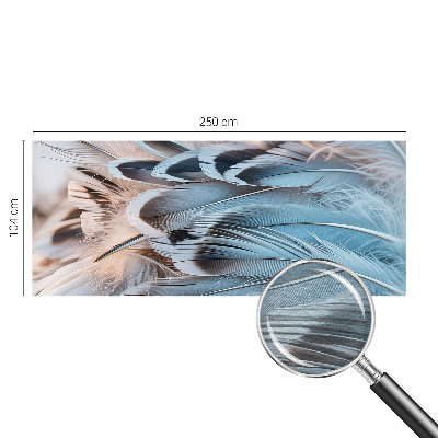 Vlies fototapeta za dječju sobu Plavo perje