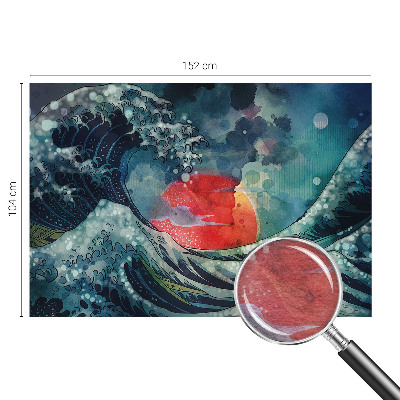 Foto tapeta za spavaću sobu s uzorkom oceanskog istočnog motiva