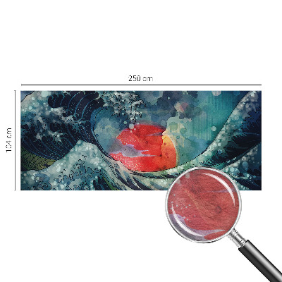 Foto tapeta za spavaću sobu s uzorkom oceanskog istočnog motiva
