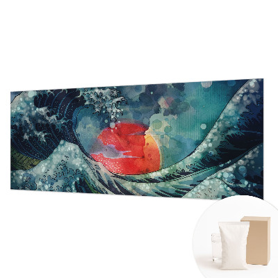 Foto tapeta za spavaću sobu s uzorkom oceanskog istočnog motiva