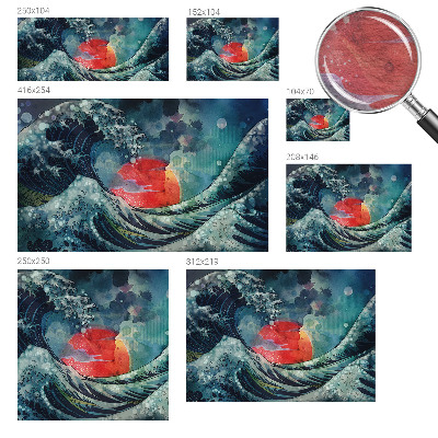 Foto tapeta za spavaću sobu s uzorkom oceanskog istočnog motiva