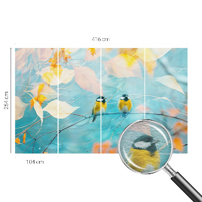 Fototapeta s tiskom s motivom proljetnih ptica