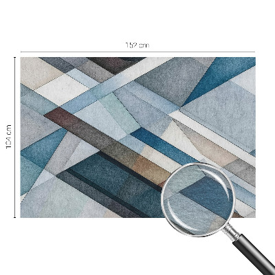 Zidna fototapeta od flisa s apstraktnim geometrijskim motivom