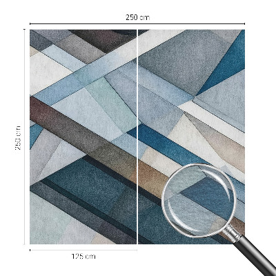 Zidna fototapeta od flisa s apstraktnim geometrijskim motivom