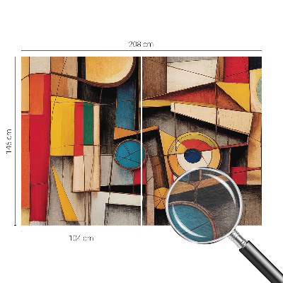 Zidna foto tapeta s motivom geometrijskih uzoraka
