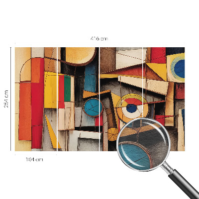 Zidna foto tapeta s motivom geometrijskih uzoraka